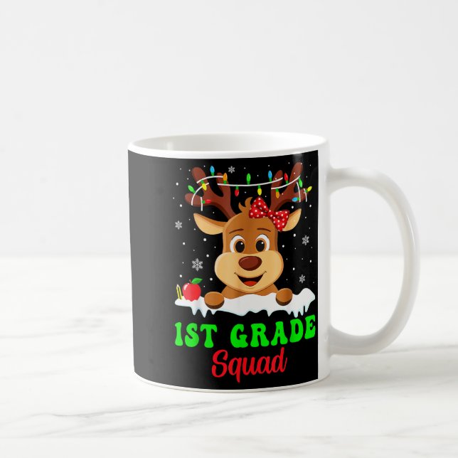 Mug 1st Grade Squad Xmas Reindeer Teacher Student Chri (Droite)