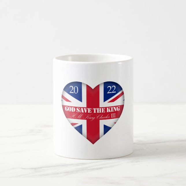 Mug 2022 Dieu sauve le roi Charles Coronation (Centre)