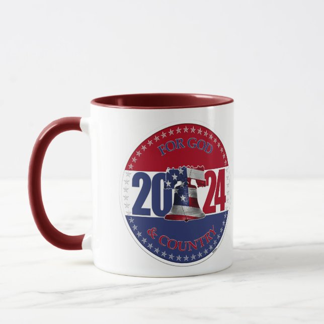 Mug 2024 Pour Dieu et la liberté du pays Bell (Gauche)