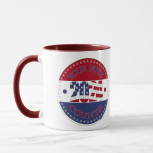 Mug 2024 Votre vote compte le drapeau américain