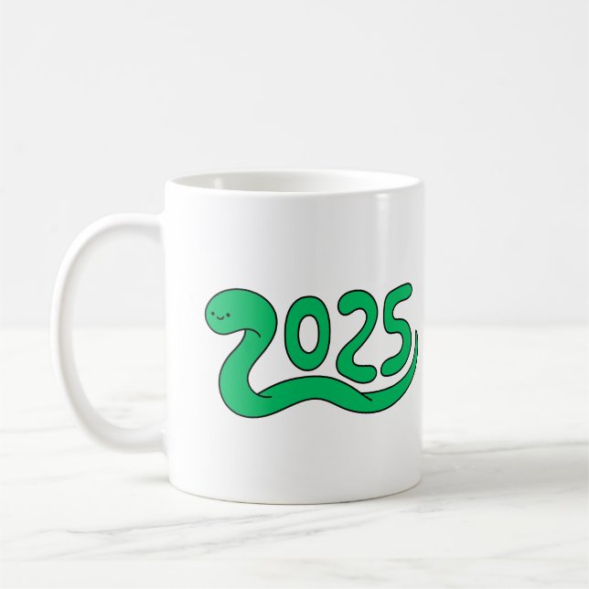 Mug 2025 Célébration du serpent du Nouvel An à thème C (Gauche)