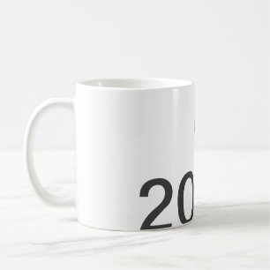 Mug 2026 2027 2028 nom titre ici année lettre gras 