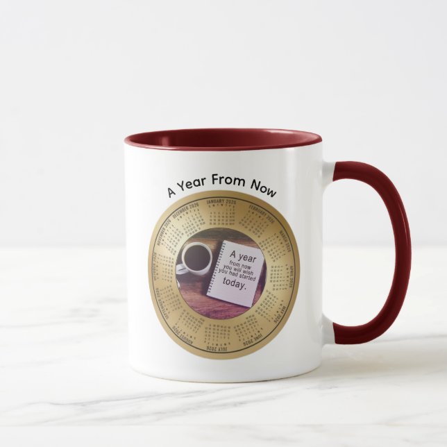 Mug 2026 Calendar Motivational Coffee (Droite)