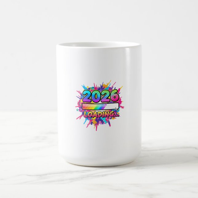 Mug 2026 Loading... Progress Bar Sticker (Centre)