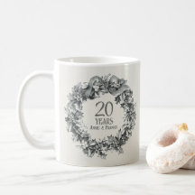 20e anniversaire de mariage vintage antique élégan