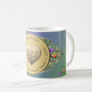 Mug 24e anniversaire du Mariage Opal