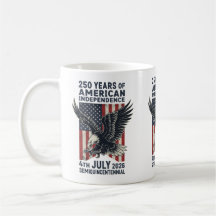 250 Years American Independence Patriotic Eagle