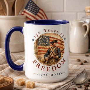 Mug 250e anniversaire Soldat de la révolution liberté