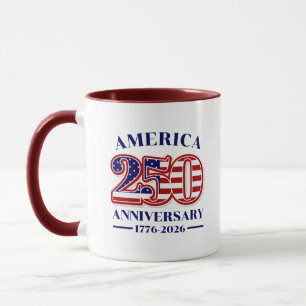 Mug 250e anniversaire USA patriotique   1776–2026