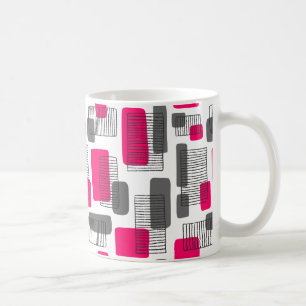 Mug 251215 - Rouge néon et gris