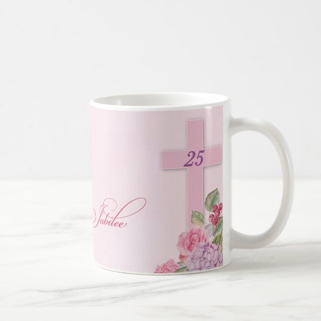 Mug 25e anniversaire de la vie religieuse Nonne cathol (Droite)