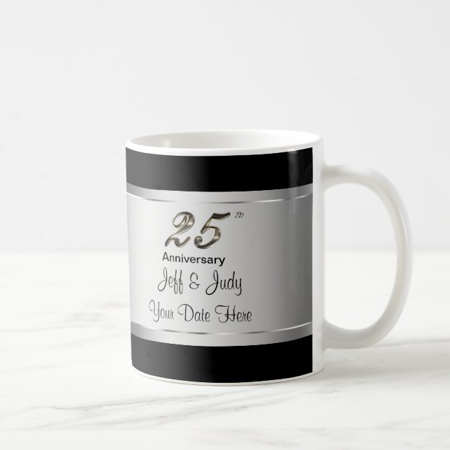 Mug 25ème Anniversaire de mariage (Droite)