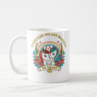 Mug 26 Years - Together We Are Magical 26Th Wedding An