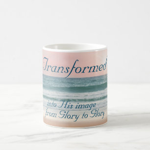 Mug 2 Corinthiens 3:18 Transformé en son image