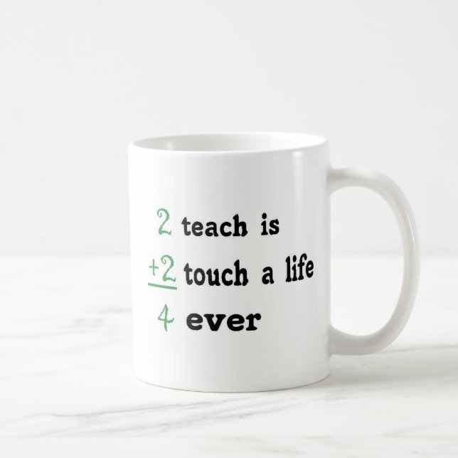 Mug 2 enseignent est le contact 2 par vie 4 jamais (Droite)