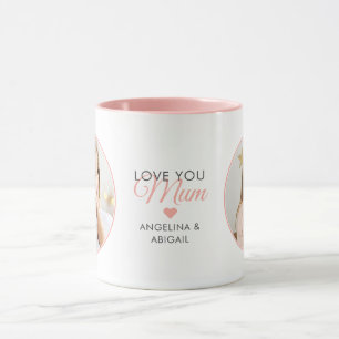 Mug 2-Photo Aimez-Vous Maman/Maman/Maman/Maman/Autre