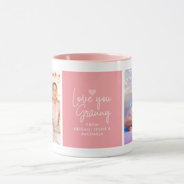 Mug 2-Photo moderne "Love you Granny" (Centre)