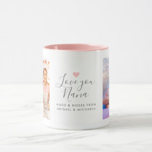 Mug 2-Photo moderne "Love you Nana"