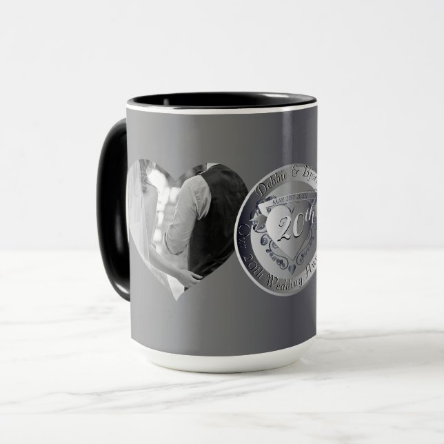 Mug 2 Photos 10ème, 20ème, 25ème, 70ème anniversaire d (Devant gauche)