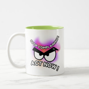 Mug 2 Tons 11oz : Agir maintenant (vert)