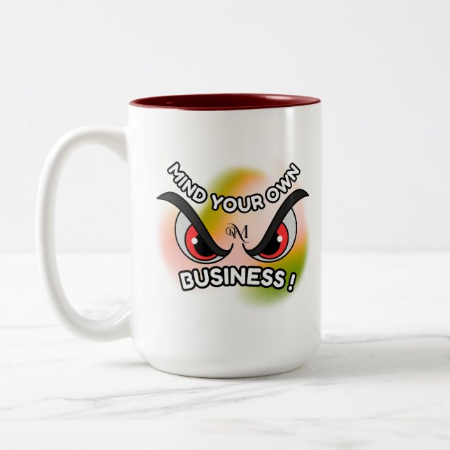 Mug 2 Tons 11oz : Minds-Toi (marron) (Gauche)