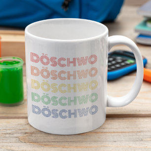 Mug 2CV Döschwo Deux Chevaux Typographie