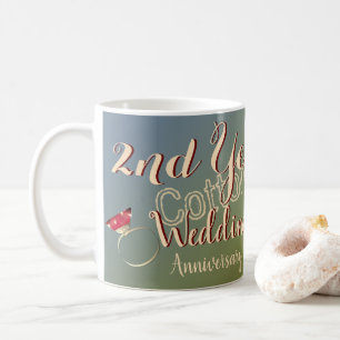Mug 2e année Anniversaire Mariage Lily de la vallée