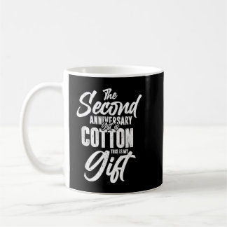 Mug 2e anniversaire Mariage Cadeaux Coton Him Mari H
