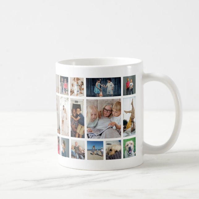 Mug 30 Photo collage modèle personnalisé (Droite)