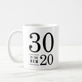 Mug 30e anniversaire Black 30 est le nouveau 20