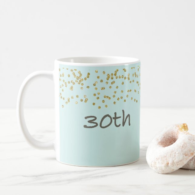 Mug 30e anniversaire Confetti (Avec donut)