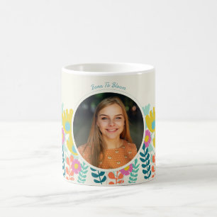 Mug 30e anniversaire joli floral moderne coloré