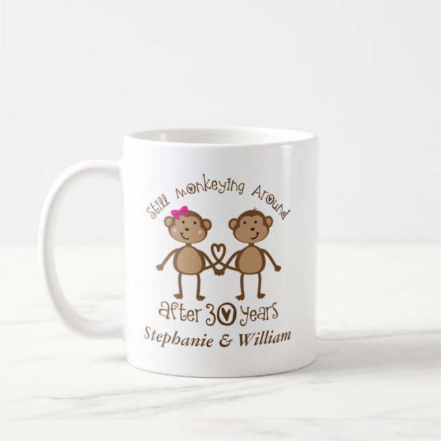 Mug 30ème anniversaire de mariage drôle son que sien (Gauche)