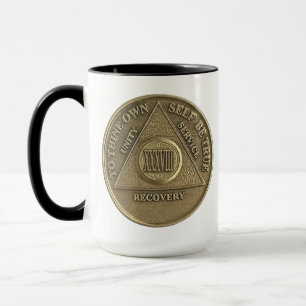 Mug 38 Année NOM PERSONNALISÉ Pièce de Sobriété Annive