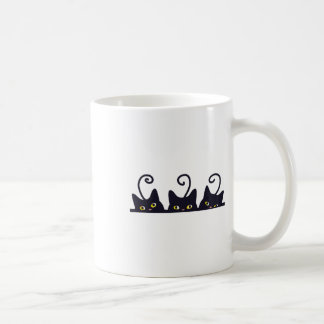 Mug 3 Chats Noirs Drôle Amoureux de les chats Design F