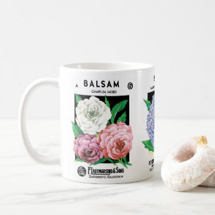 Mug 3 Fleurs d'art Étiquette de paquets de semences Vi