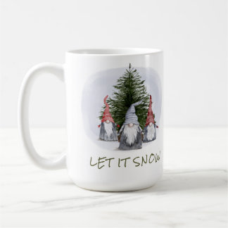 Mug 3 lutins de Noël Laissez neige