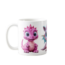 3 mignonne bouge de dragon rose pour les enfants