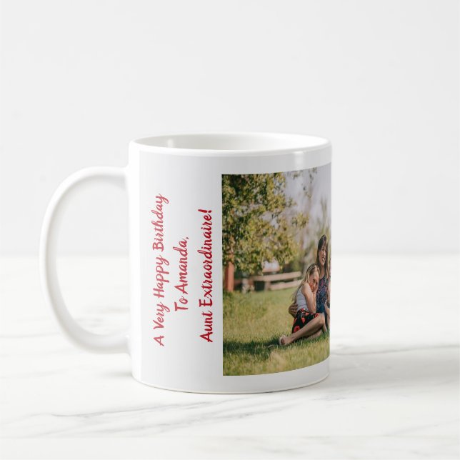 Mug 3 Photos Extraordinaire Tante Mignonne Moderne BAE (Gauche)