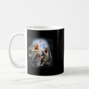 Mug 3 poissons-chats hurlements à la lune drôle de pêc