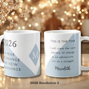 Mug 3. Résolution du Nouvel An pour 2026 Année de Chan