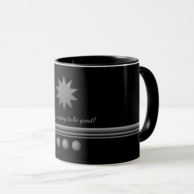 Mug 3 Sphere Silver Text Black Professional (Devant droit)