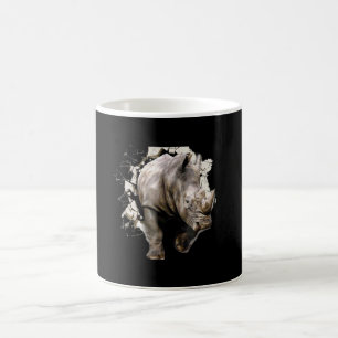 Mug 3d Rhino - Rhinoceros d'animaux Safari africains