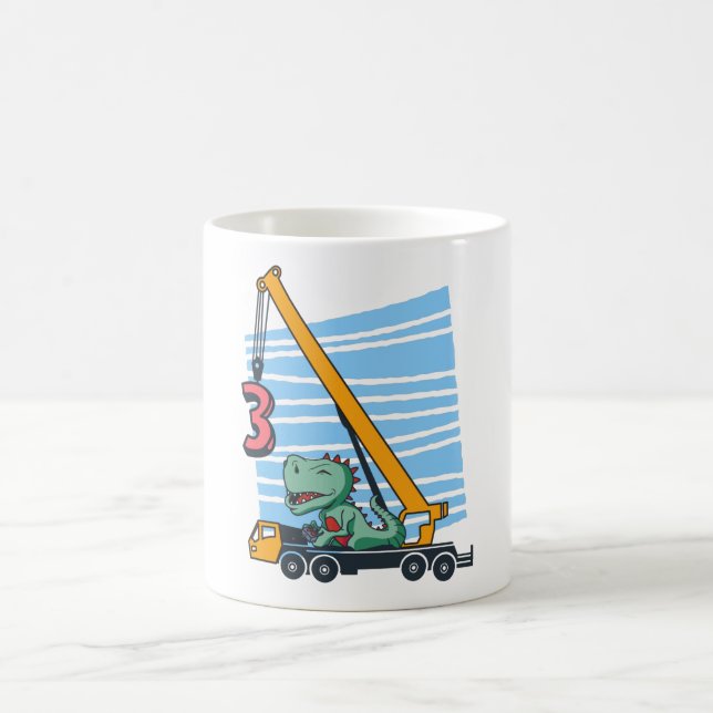 Mug 3e anniversaire pour enfants de 3 ans B jour (Centre)