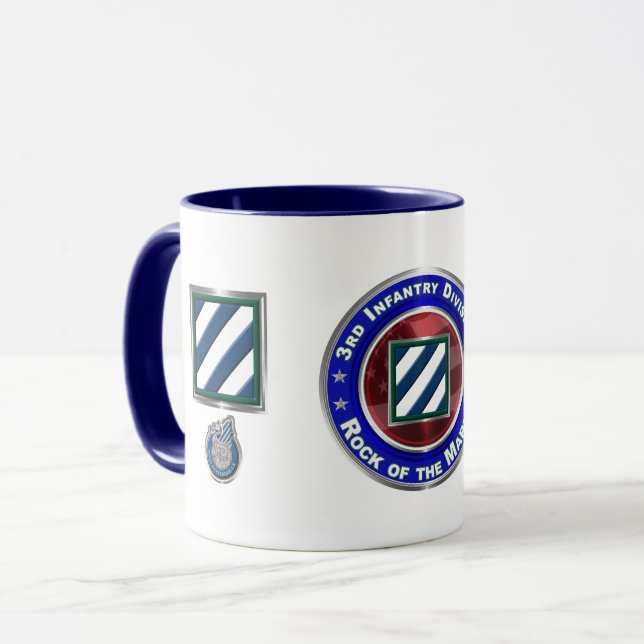 Mug 3e division d'infanterie Rock of the Marne! (Devant gauche)