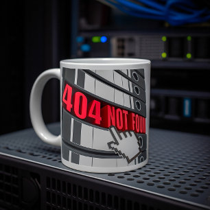 Mug 404 Message d'erreur introuvable
