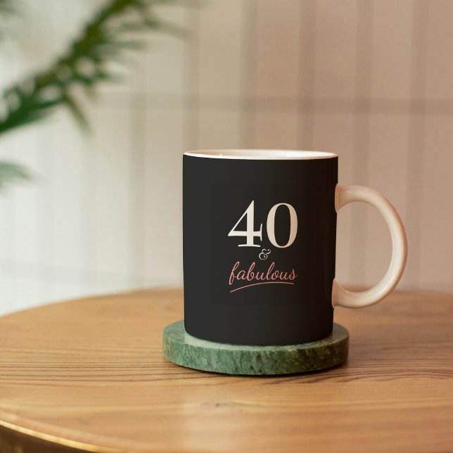 Mug 40 et cadeau d'anniversaire fabuleux (Créateur téléchargé)
