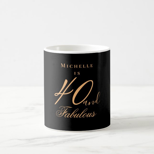 Mug 40 et fabuleux anniversaire Golden (Centre)