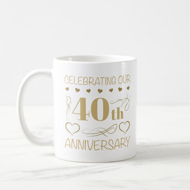 Mug 40e anniversaire du Mariage (Gauche)