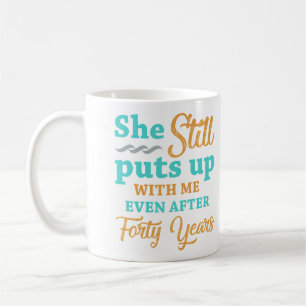 Mug 40e anniversaire du Mariage Humour pour hommes